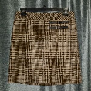 Ann Taylor Loft Houndstooth Skirt, 2P